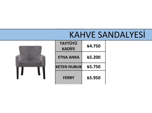 KAHVE SANDALYESİ