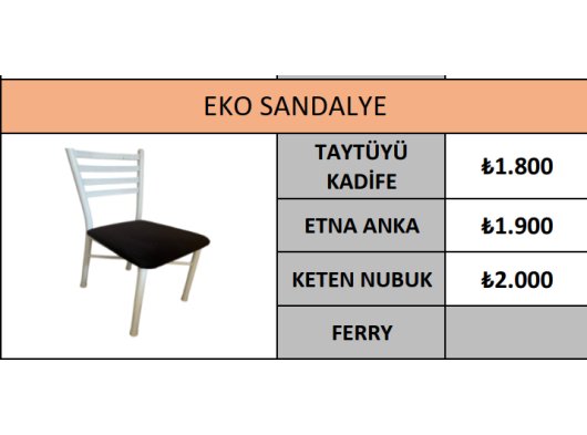 EKO SANDALYE