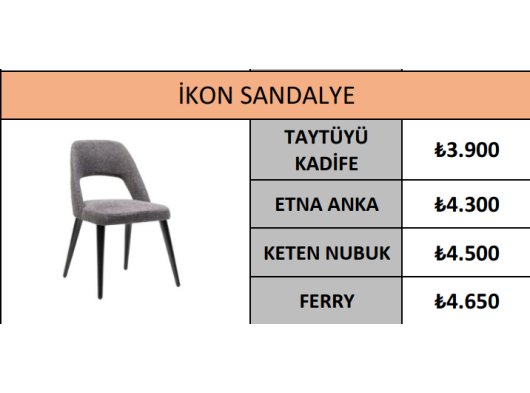 İKON SANDALYE