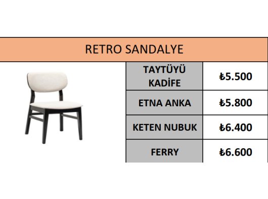 RETRO SANDALYE