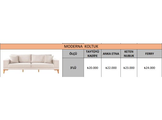 MODERNA KOLTUK
