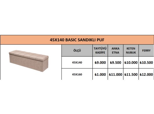 45X140 BASIC SANDIKLI PUF