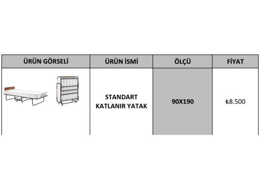 STANDART KATLANIR YATAK