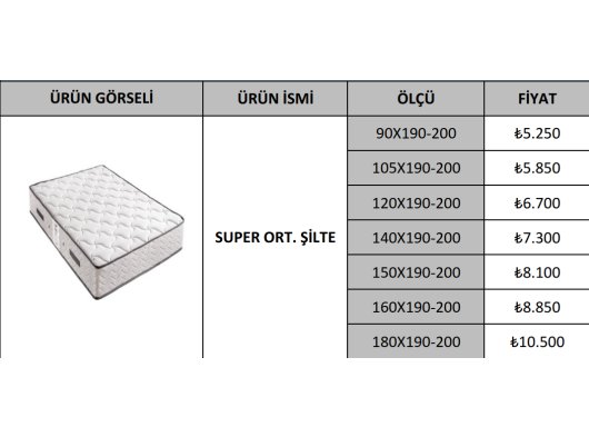 SUPER ORT. ŞİLTE