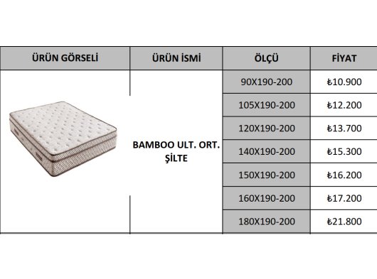 BAMBOO ULT. ORT. ŞİLTE