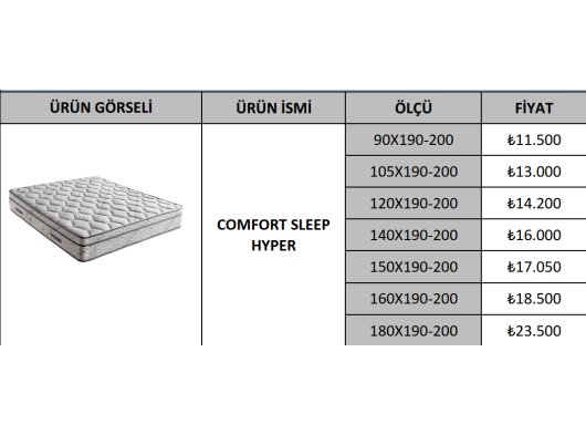 COMFORT SLEEP HYPER