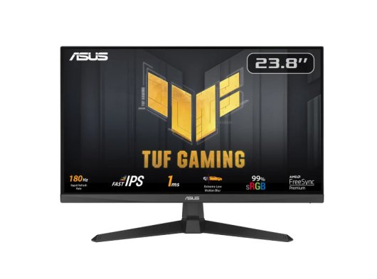 Asus 23.8'' TUF Gaming VG249QL3A 1ms 180Hz, 1920X1080 HDMI, DP, FreeSync, Vesa IPS Monitör Siyah
