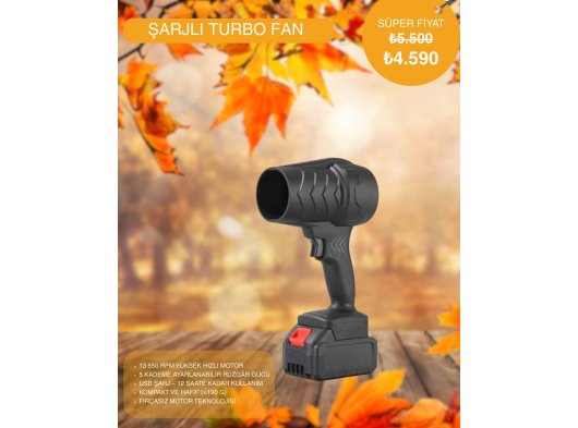 Şarjlı Turbo Fan