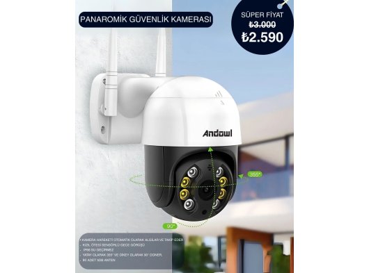 Andowl Q-S4 Max,Panoramik Kamera