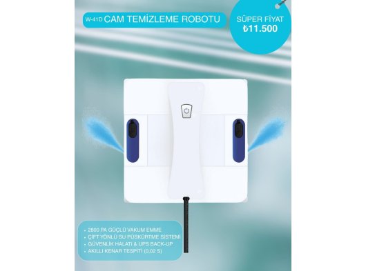 Cam Temizleme Robotu W-41 D