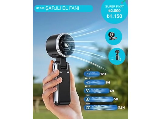 Şarjlı El Fanı HF 310