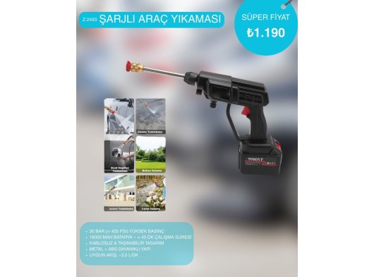 Şarjlı Araç Yıkaması Z.2493
