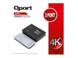 QPORT 3-PORT 3-IN 1-OUTPUT HDMI SWITCH