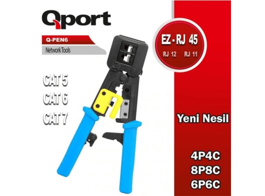 QPORT Q-PEN6 YENI NESIL EZ-RJ AĞ PENSESI