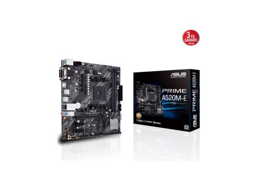 ASUS PRIME A520M-K AM4 DDR4 SES GLAN HDMI/VGA SATA3 USB3.2 mATX