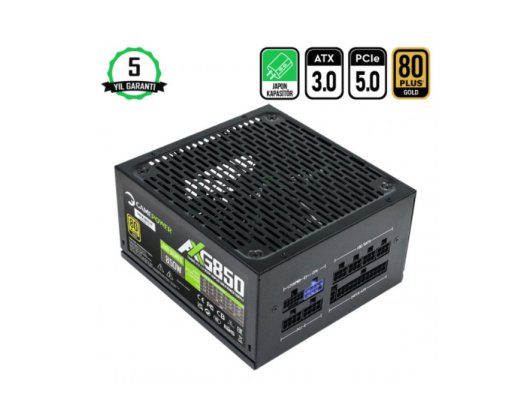 GAMEPOWER AXG-850 80+ (GOLD) 850W FULL MODÜLER PSU