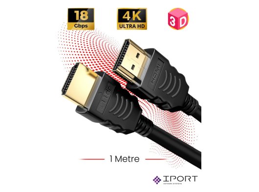 QPORT 5M 4K ALTIN UÇLU 2.0 HDMI KABLOSU