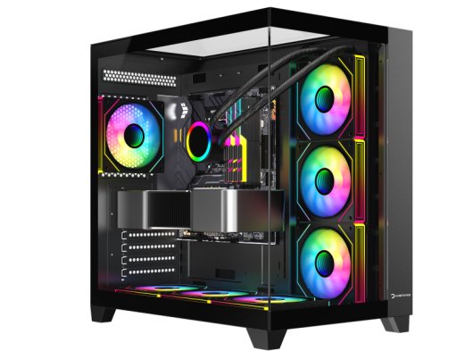 GAMEPOWER WARCRY TOPGLASS 4XARGB 650W BLACK KASA