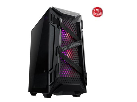 ASUS TUF GAMING GT301 USB3.2 3x12CM ARGB + 12CM FAN PENCERELI ATX SIYAH KASA