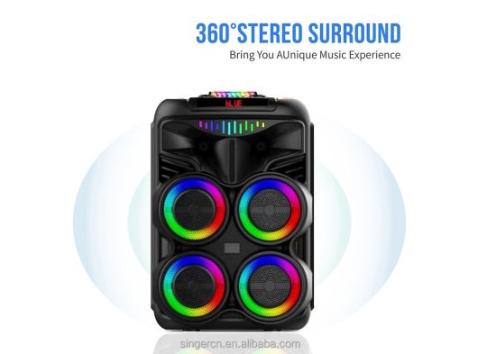 Dahili amplifikatör hoparlör kutusu ile WGY-8888 taşınabilir BT güçlendirilmiş 8 ''hoparlör ekstra bas
