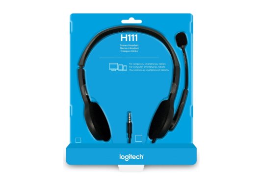 LOGITECH H111 KABLOLU STEREO MIKROFONLU KULAKLIK