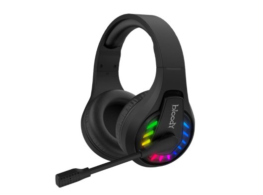 BLOODY GR230 BLACK ŞARJLI NEON -BT5.3&2.4G&3.5mm GAMING KULAKLIK