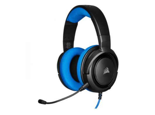 CORSAIR HS35 MIKROFONLU KABLOLU GAMING KULAKLIK MAVİ
