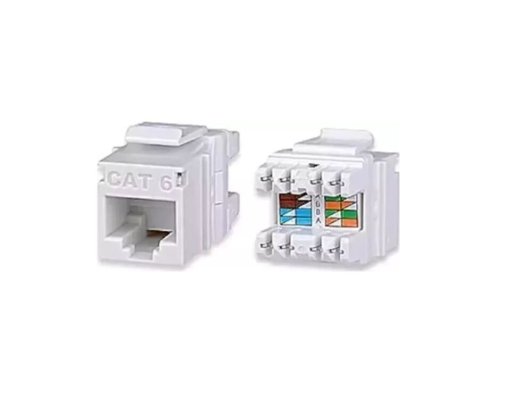 URANIUM KJ-UC6-18044 CAT6 UTP 180 DERECE KEYSTONE JACK BEYAZ RENK