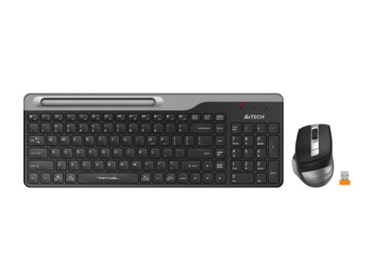 A4 TECH FB2535C BLUETOOTH-KABLOSUZ Q MULTIMEDYA KLAVYE + MOUSE SET GRI