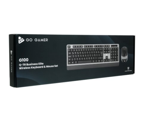 GO GAMER G100 BUSINESS ELITE KABLOSUZ Q KLAVYE MOUSE SET SIYAH/GRI