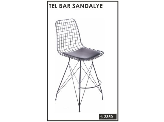 TEL BAR SANDALYE