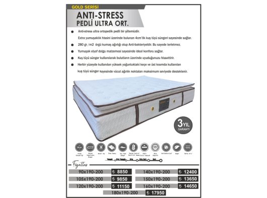 ANTI STRESS PEDLİ ULTRA ORTOPEDİC