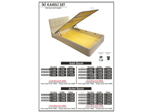 İKİ KARELİ SET