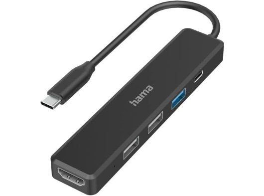 USB-C hub, multi-port, 5 ports, 3x USB-A, USB-C, HDMI™