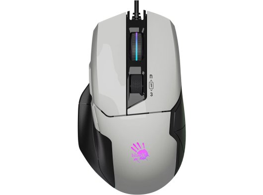 Bloody W70 Max 10.000CPI Kablolu Optik Beyaz Oyuncu Mouse