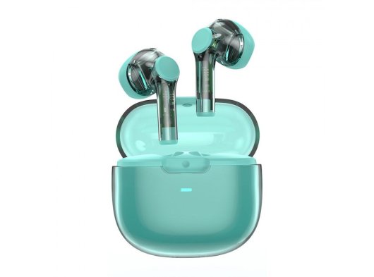 Wiwu T12 Şeffaf Tasarımlı Kulak İçi Bluetooth Kulaklık, Mavi