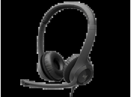 Logitech H390 Mikrofonlu Kulak Üstü Kulaklık, Siyah