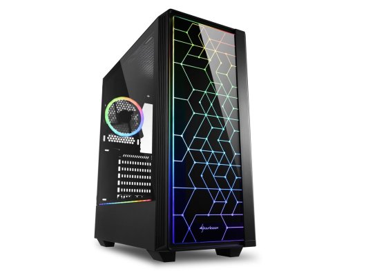 Sharkoon RGB-LIT-100 RGB ATX Mid Tower Siyah Oyuncu Kasası
