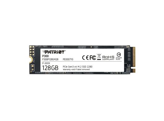 Patriot P300 128GB 1600/600MB/s NVMe M.2 SSD Disk