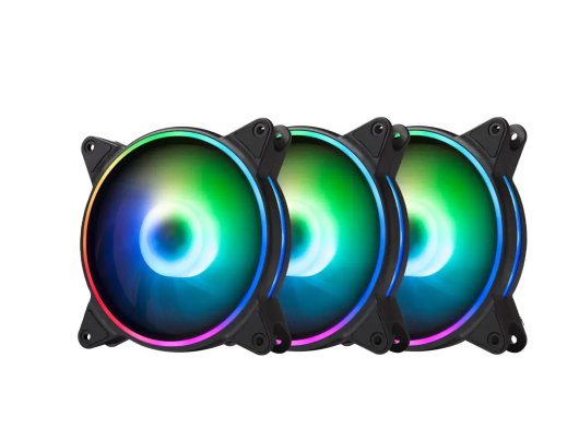 GamePower Air Turbine RGB Kontrolcü Kumandasız 3*12CM Fan