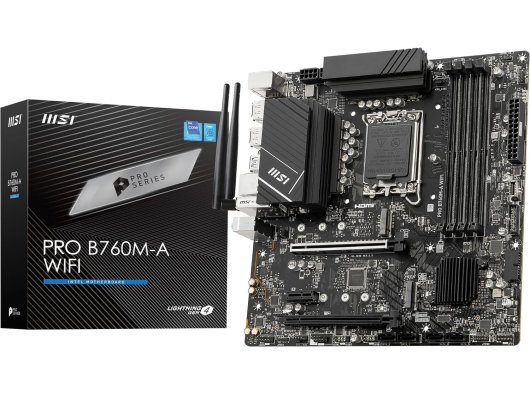 Msi Pro B760M-A Wi-Fi Intel LGA1700 DDR5 Micro Atx Anakart