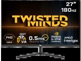 Twisted Minds TM27FHD180VA 27'' curve, FHD 180Hz, VA, 0.5ms, HDMI2.0, HDR Oyuncu Monitorü
