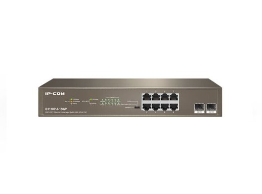 IP-Com G1110P-8-150W 8 Port 10/100/1000 Gigabit Switch