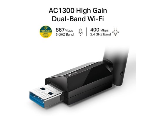 TP-Link Archer T3U Plus AC1300 Mini Wireless MU-MIMO USB Adaptör
