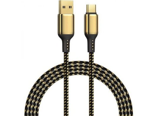 Wiwu GD-101 Golden Serisi Type-C Şarj Kablosu, Altın