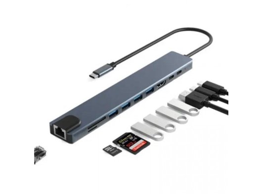 Sensei 10 in 1 Type-C Çok Fonksiyonlu Bağlantı İstasyonu