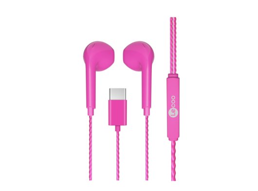 LENOVO LECOO EH104B KULAKIÇI PEMBE MIKROFONLU TYPE-C KULAKLIK