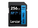 LEXAR 256GB PROFESSIONAL 800X PRO SDXC UHS-I CARDS UP TO 150MB/S READ 45MB/S WRITE C10 V30 U3