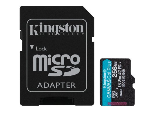 KINGSTON 256GB MICRO SDHC CANVAS GO PLUS KART