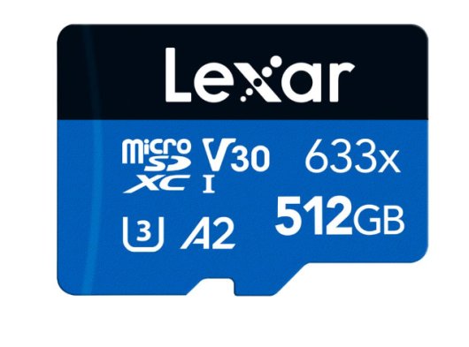 LEXAR 512GB 633X HIGHPERFORMANCE MICROSDXC UHS-I C10 HAFIZA KARTI